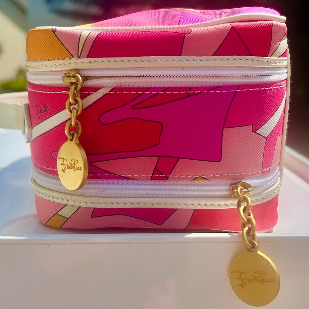 Authentic Vintage Emilio Pucci Vibrant Cosmetic Bag NWOT - Picture 2 of 14